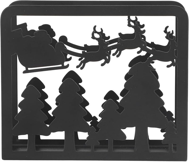 حلقات المناديل من نوع الأيل الكريسماسية مصنوعة من الفولاذ المقاوم للصدأ بتصميم سميك لمائدة المطبخ - Image 5